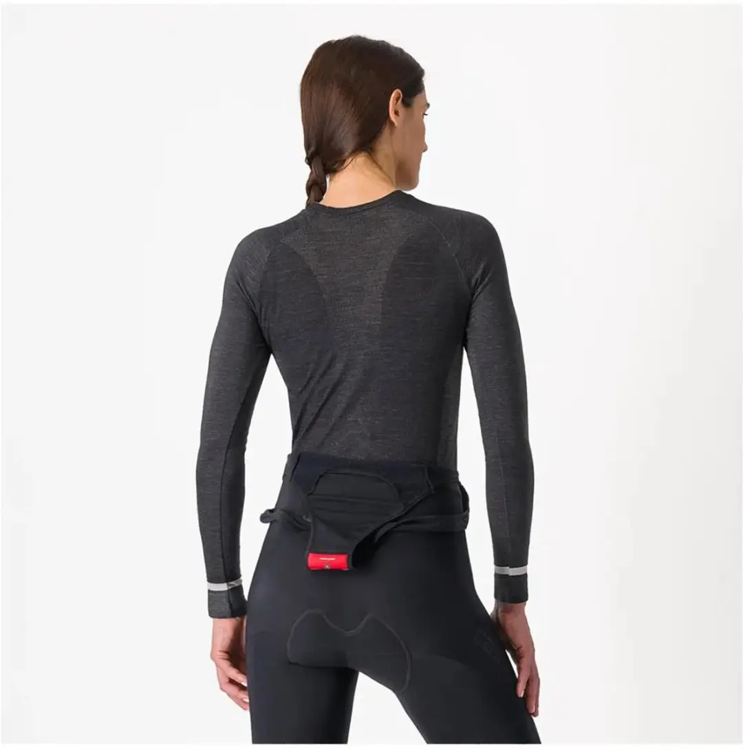 Castelli Merino Lange Mouwen Basislaag - Zwart L/XL - afbeelding 3 van 6