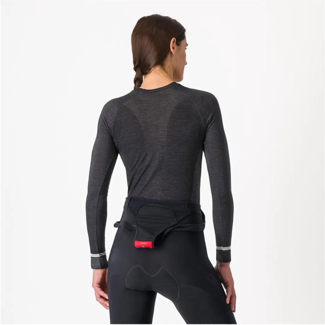 Castelli Merino Lange Mouwen Basislaag - Zwart L/XL - afbeelding 2 van 6