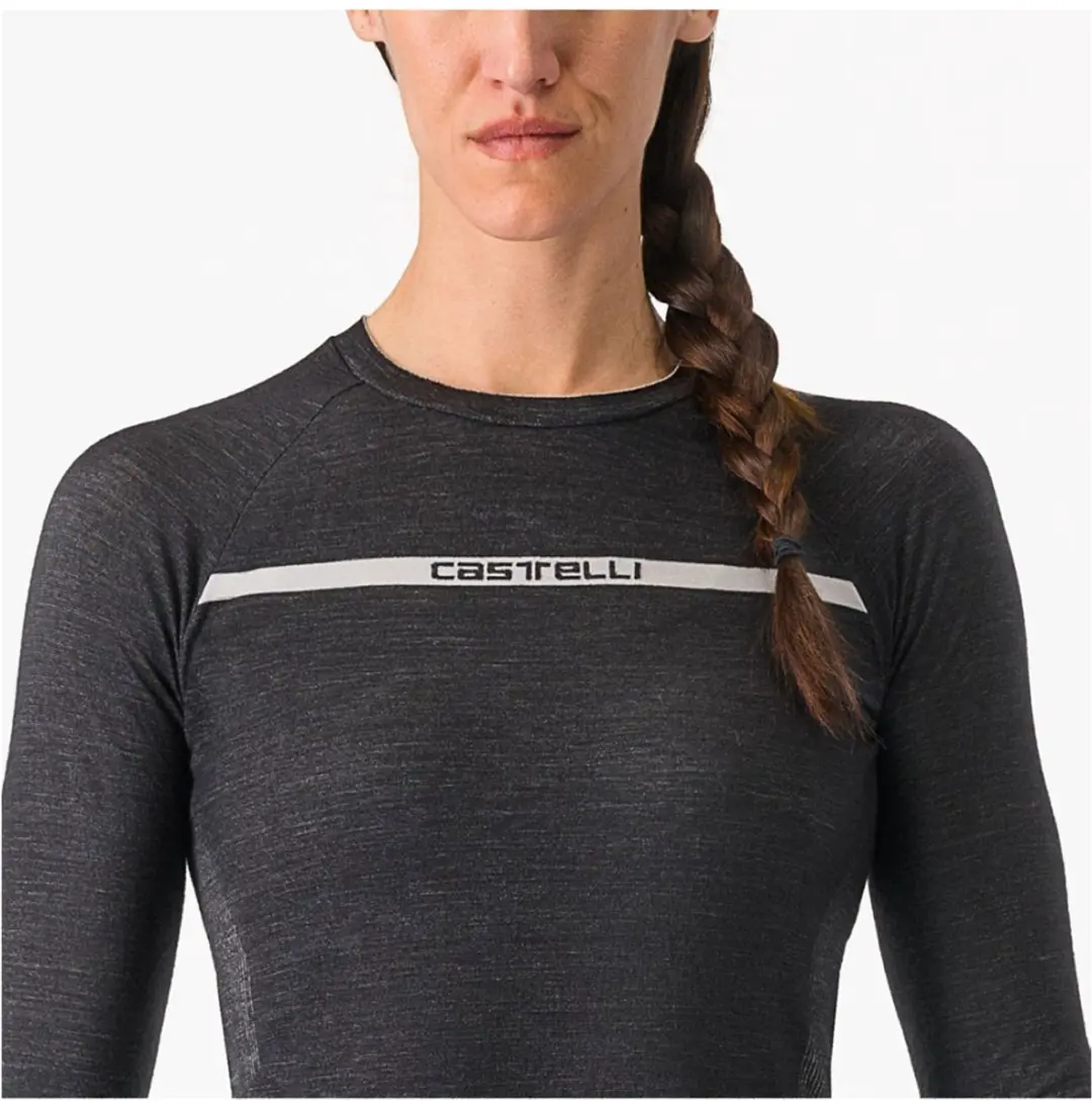 Castelli Merino Lange Mouwen Basislaag - Zwart L/XL - afbeelding 4 van 6