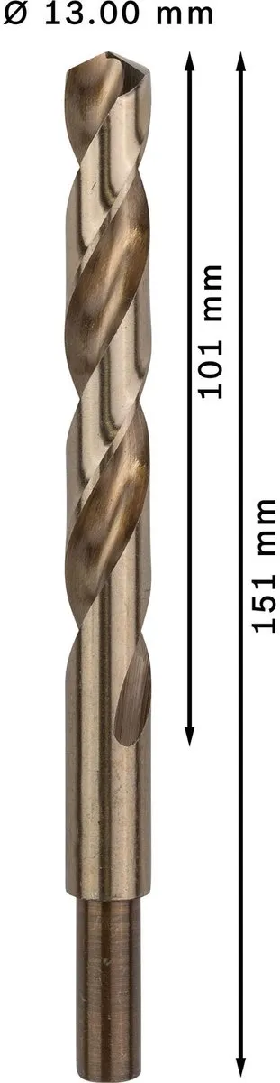 Bosch Professional ST. LINE HSS-CO Boor 13mm - 5 Stuks - afbeelding 3 van 4
