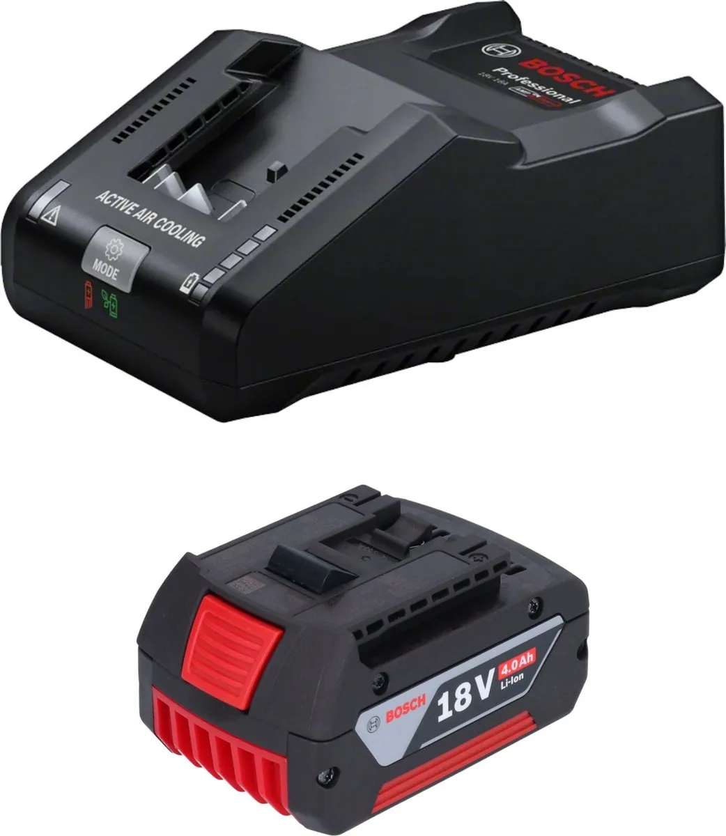 Bosch Professional GBA 18V 4Ah Accu + GAL 18V-160 Oplader