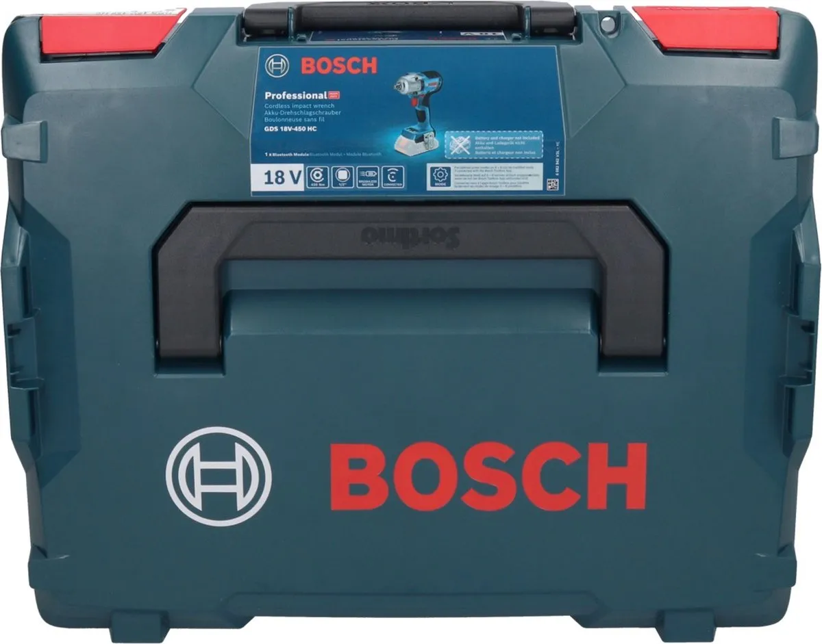 Bosch Professional GDS 18V-450 HC Accuslagmoersleutel 450Nm - 1x 4.0Ah Accu