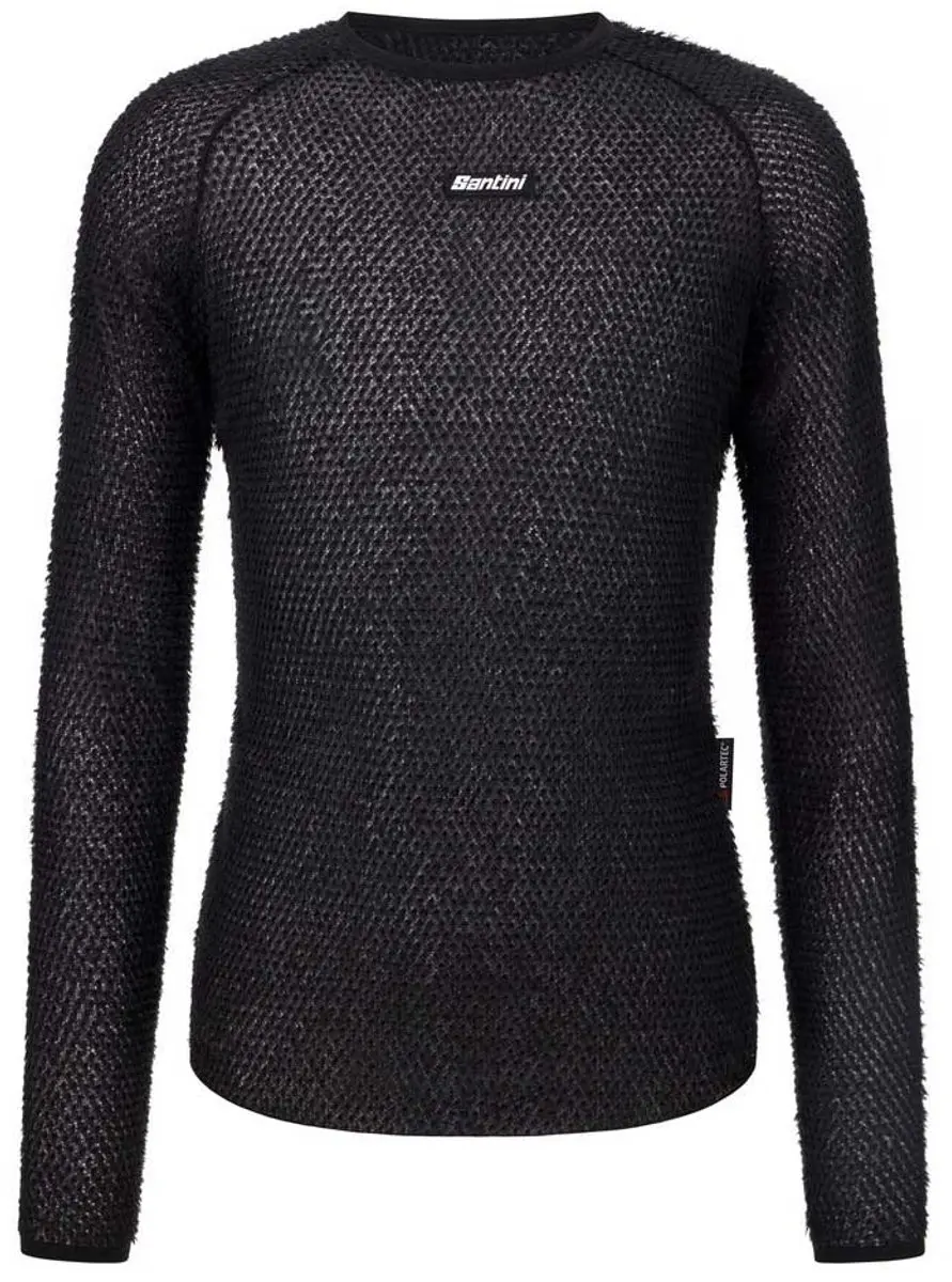 Santini Alpha Lange Mouwen Basislaag - XS - Zwart - afbeelding 5 van 6