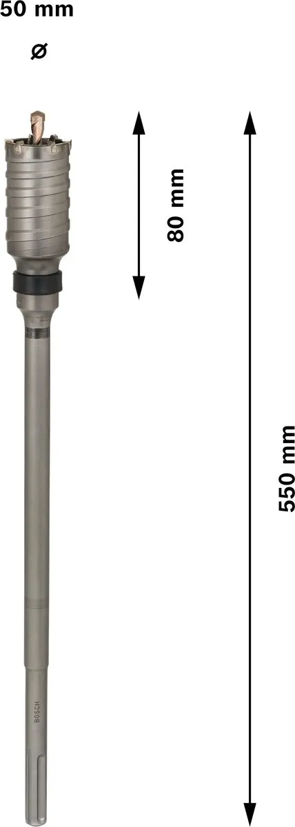 Bosch Professional PRO SDS max-5 Core Cutter F00Y145191 - Beton 50mm