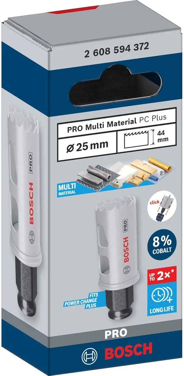 Bosch Professional Multi Materiaal PC Plus Gatenzaag 25mm