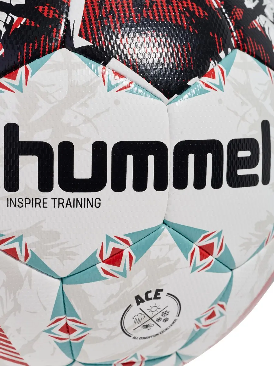 Hummel Inspire Training Fb Voetbal - Maat 5 - Rood/Wit/Teal