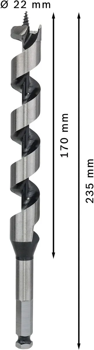 Bosch Professional Slangenboor 22x235mm Hout - MPN 2608597633