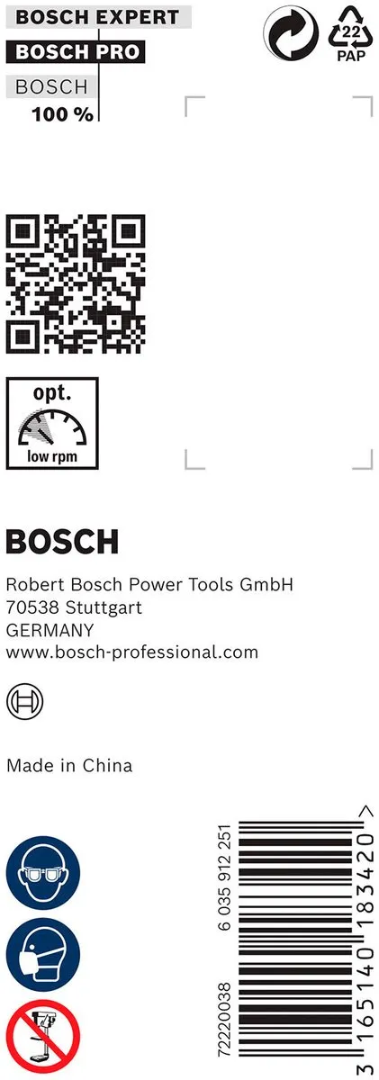 Bosch Professional Slangenboor 22x235mm Hout - MPN 2608597633