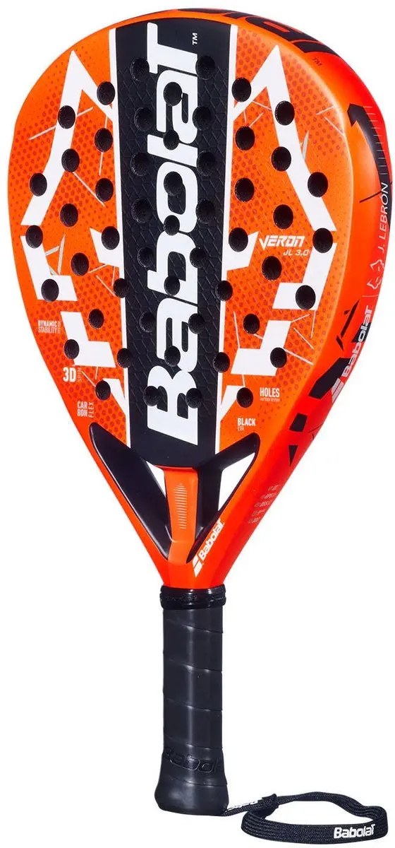 Babolat Veron Juan Lebron 3.0 Padelracket - L0 - Oranje/Zwart - afbeelding 4 van 6
