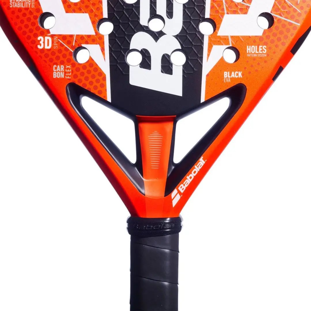 Babolat Veron Juan Lebron 3.0 Padelracket - L0 - Oranje/Zwart - afbeelding 2 van 6