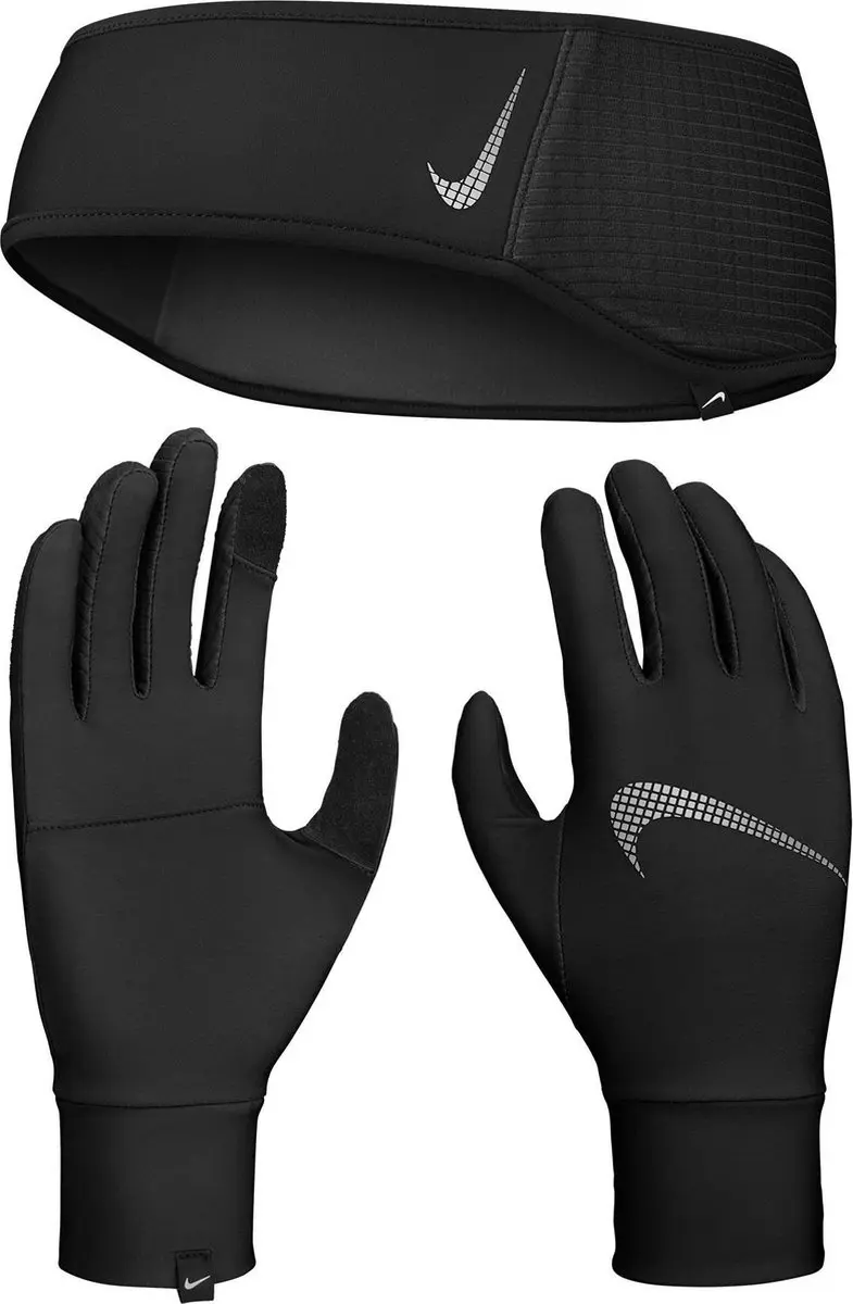 Nike Essential Running Hoofdband & Handschoenen Set