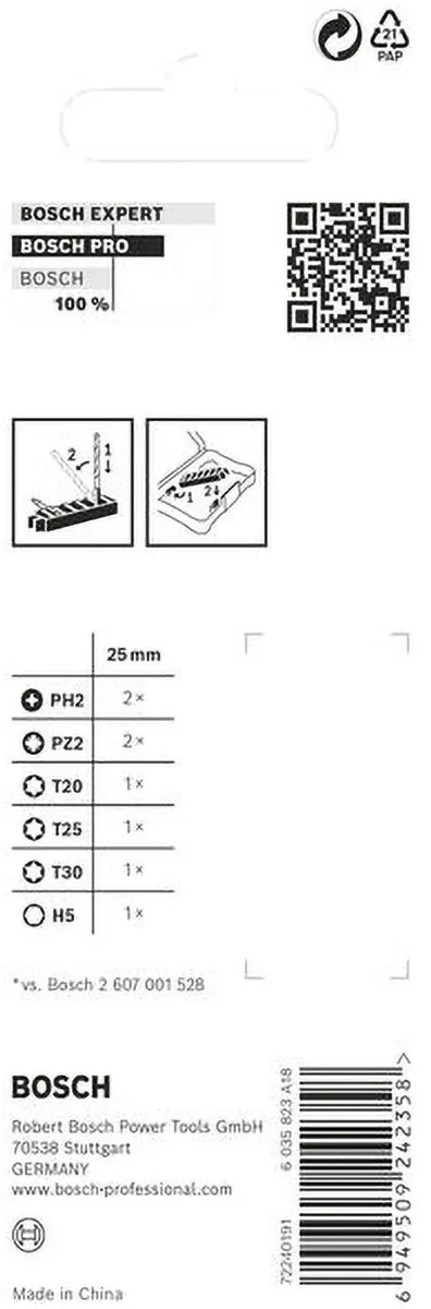 Bosch Professional PRO Impact Set - 8 Stuks
