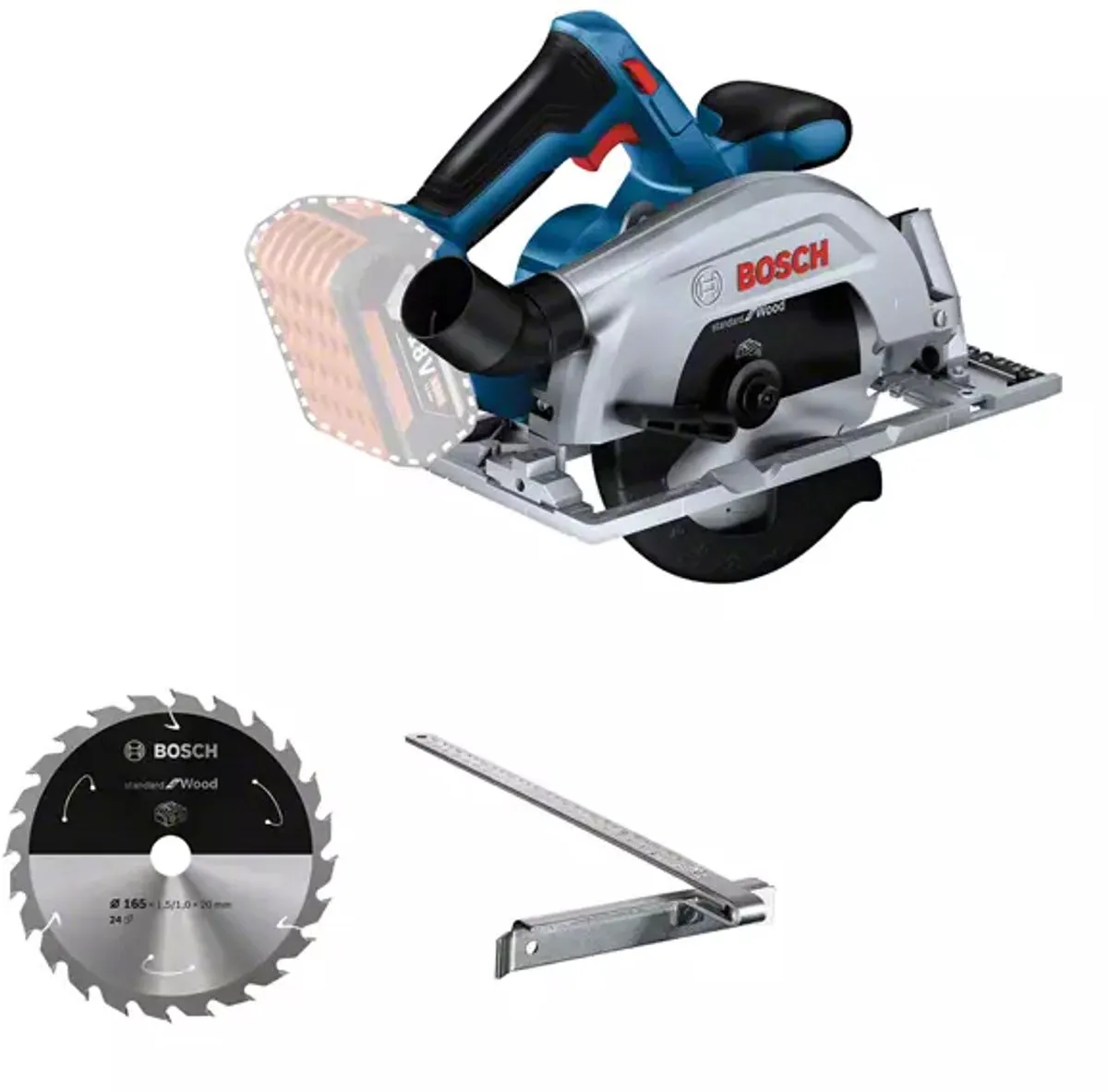 Bosch Professional GKS 185-LI Accu-circulaire zaag 18V - 185mm - afbeelding 5 van 6