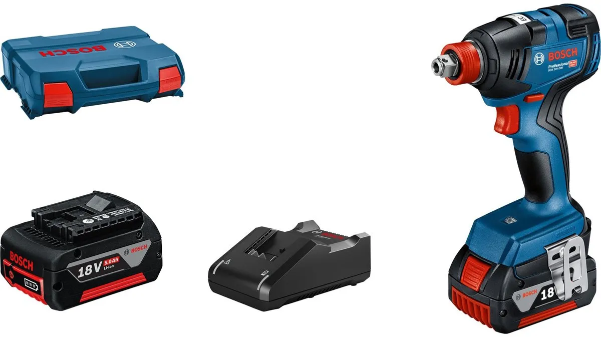 Bosch Professional GDX 18V-200 Slagschroevendraaier 2x4.0Ah - 4200 Slagen/min - afbeelding 6 van 6