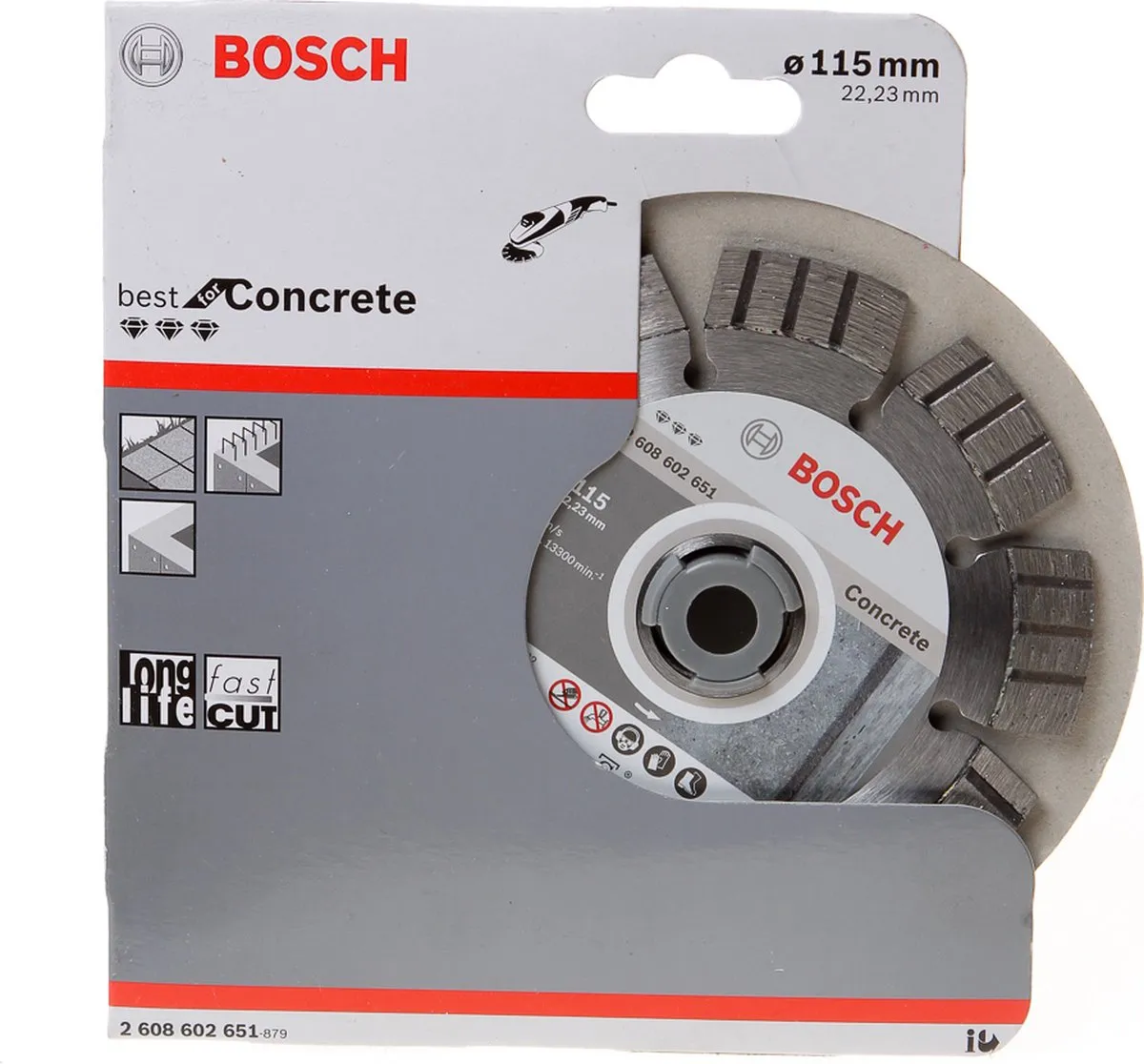 Bosch Professional Diamantschijf Best Concrete 115mm - 22,23mm As - afbeelding 6 van 6