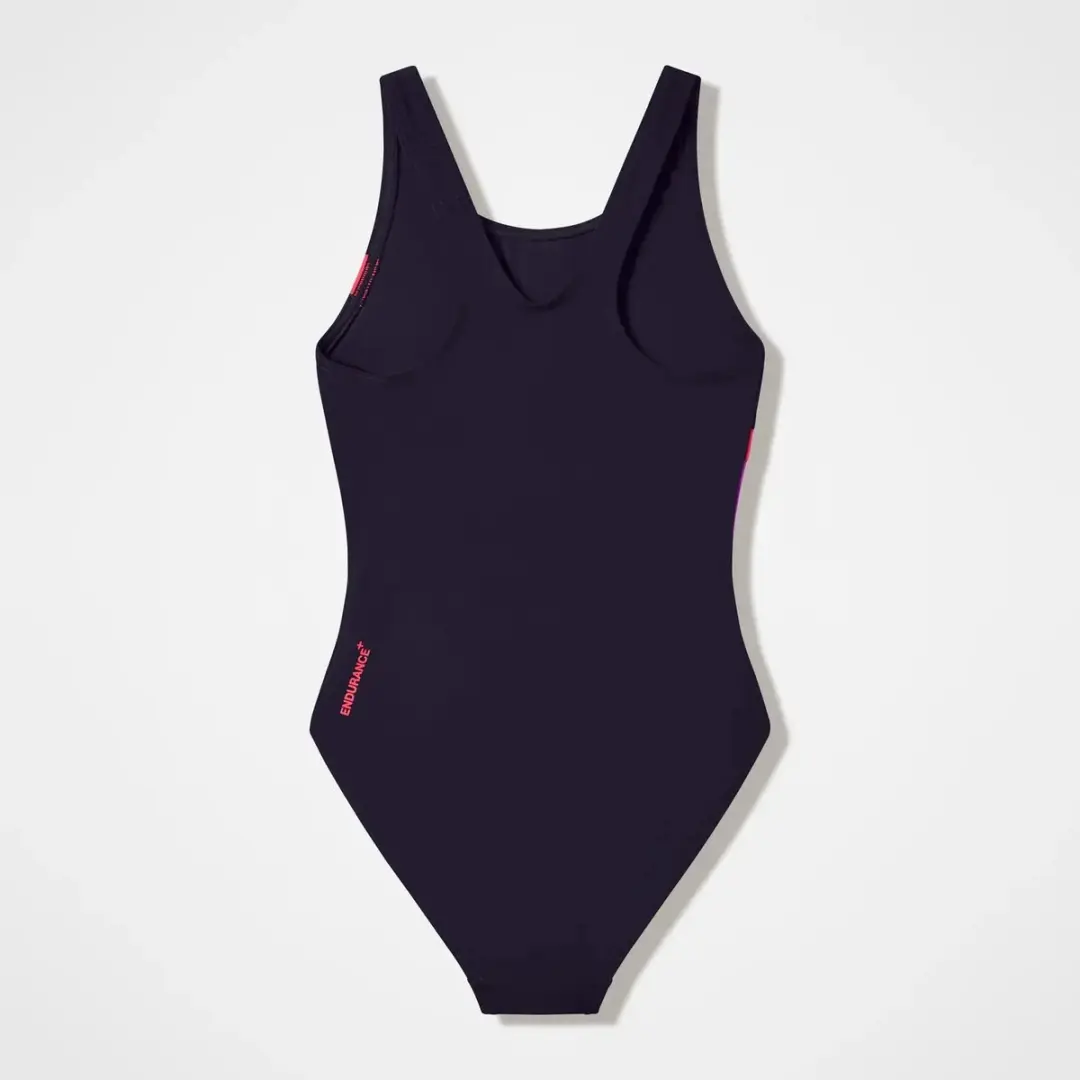Speedo Hyperboom Butterfly Zwempak - 176 - Blauw/roze - afbeelding 2 van 3