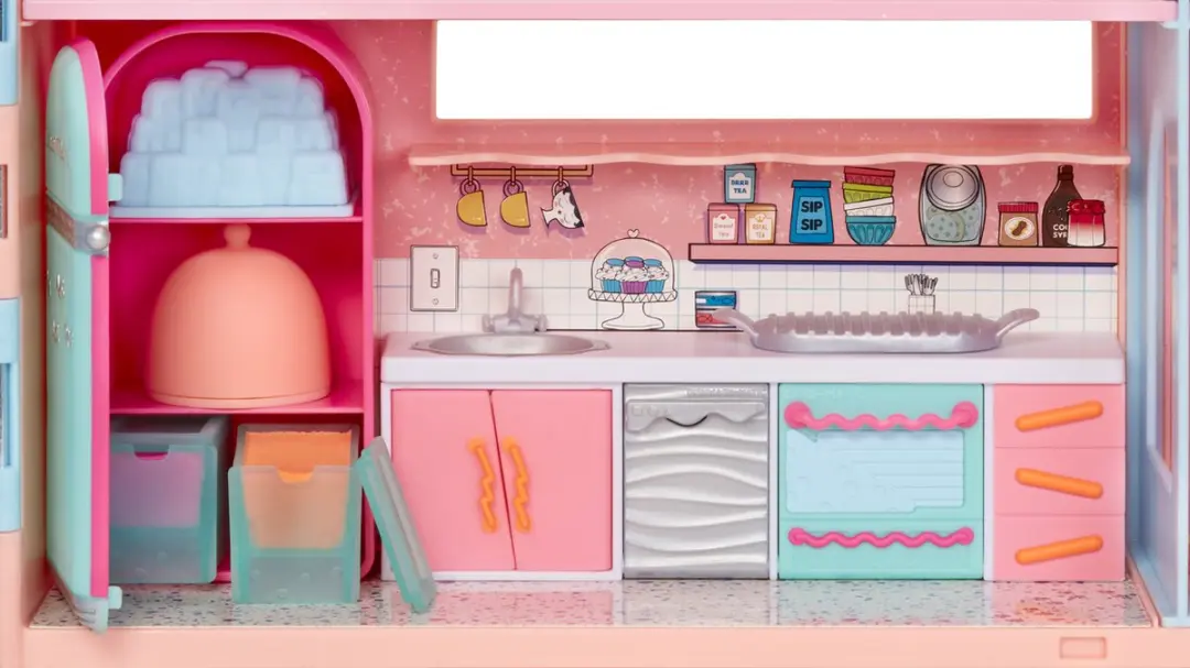 LOL! Surprise! Squish Sand Magic House - Poppenhuis - 15 Meubels - afbeelding 3 van 6