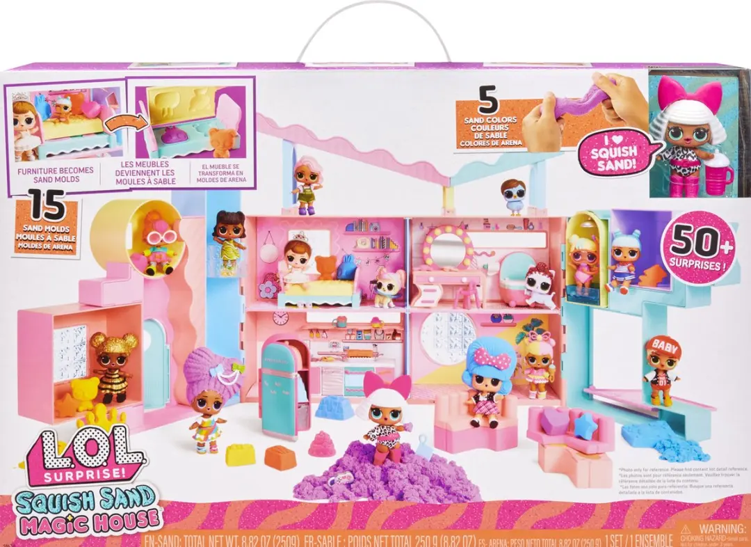 LOL! Surprise! Squish Sand Magic House - Poppenhuis - 15 Meubels - afbeelding 2 van 6