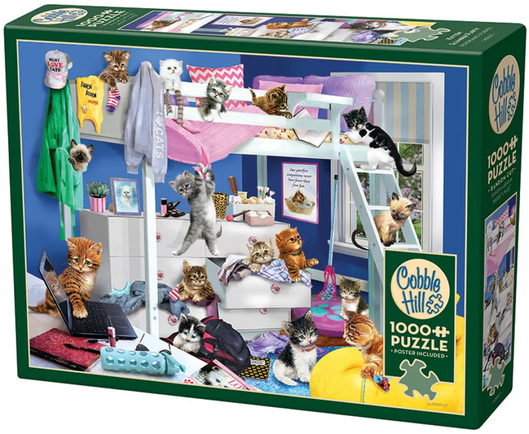 Cobble Hill Kittens Legpuzzel 1000 Stuks - Meerkleurig - afbeelding 2 van 2