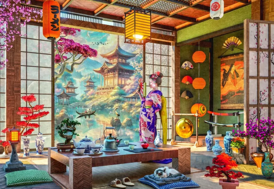 Bluebird Puzzle Japan Tea Room