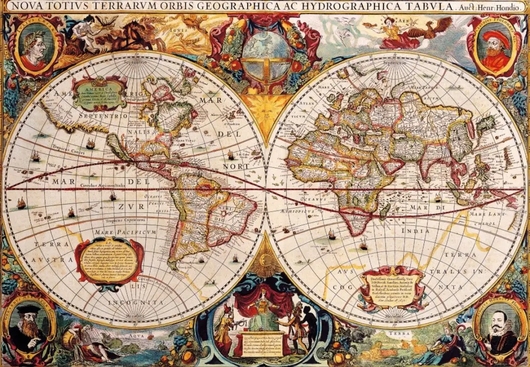 Bluebird Puzzle legpuzzel Antique World Map