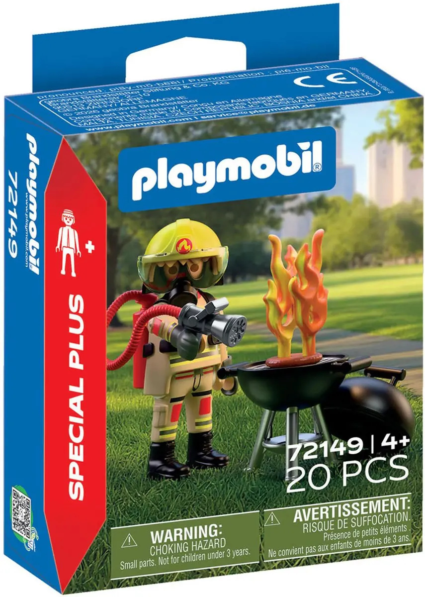 Playmobil Specials Brandweerman met Brandhaard 72149