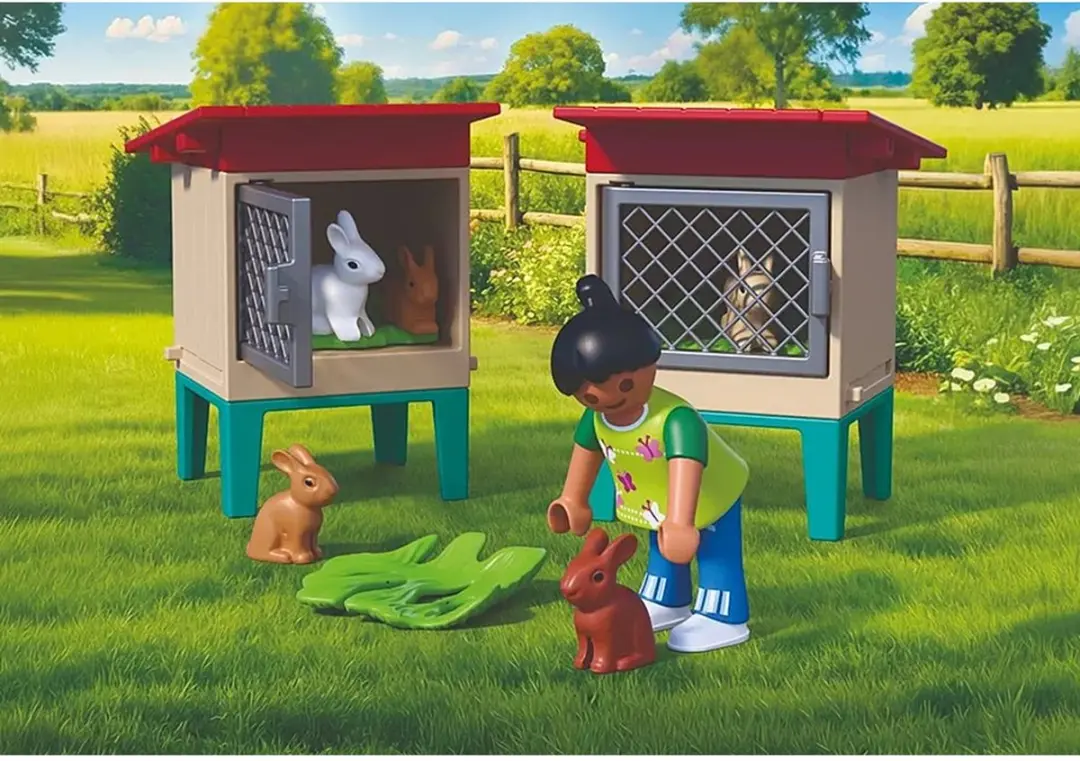 Playmobil Konijnenhok 72170 - Multicolor - afbeelding 3 van 6