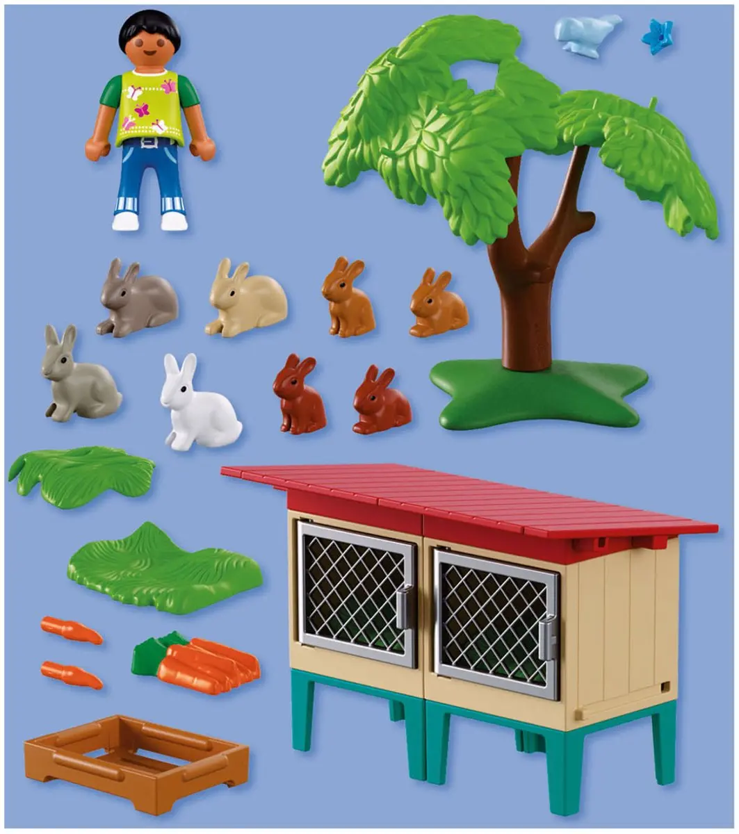 Playmobil Konijnenhok 72170 - Multicolor - afbeelding 5 van 6