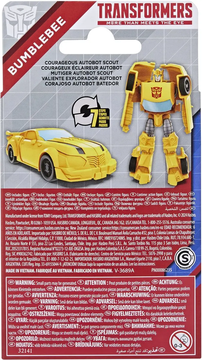 Hasbro Transformers Bumblebee Actiefiguur - Geel