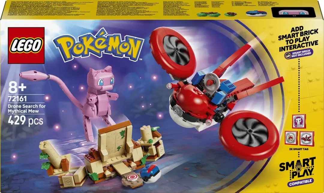 LEGO Pokémon SMART Play Dronezoektocht Mew 72161