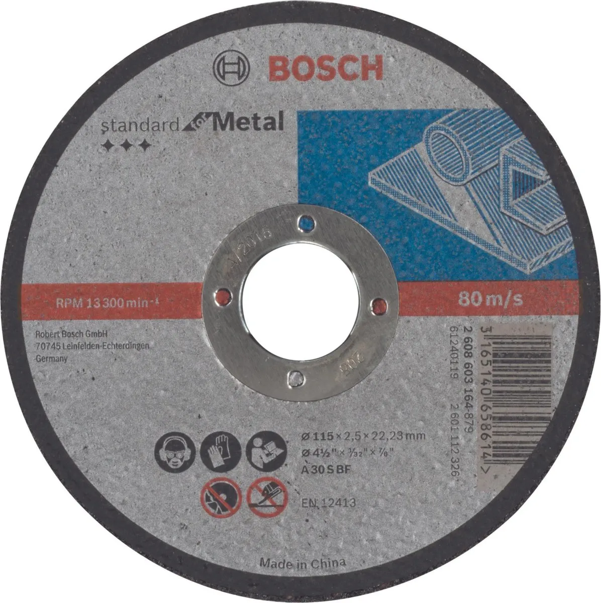 Bosch Professional Doorslijpschijf A 30 S BF 115mm Metaal