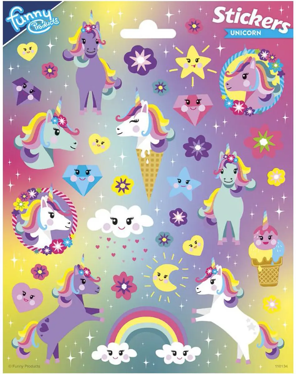 ThimbleToys Regenboog Eenhoorn Stickers