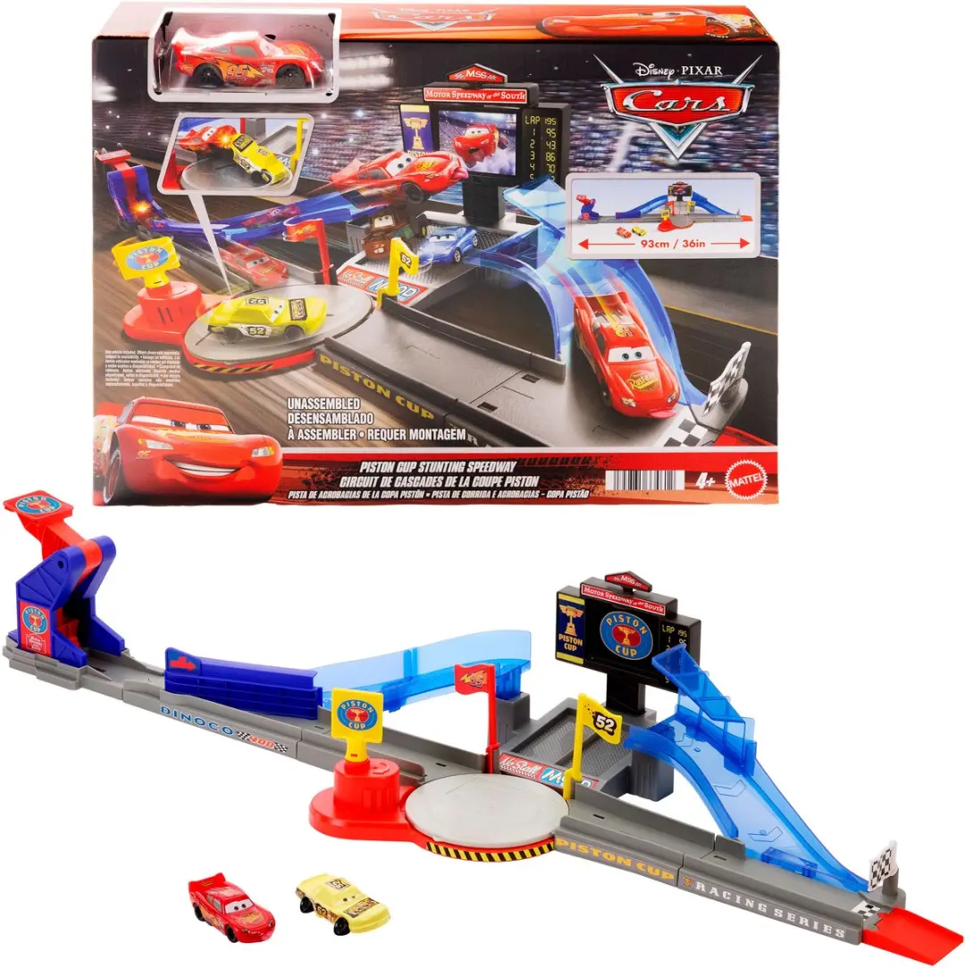 Mattel Disney Cars Piston Cup Stuntbaan Speelset JHL42