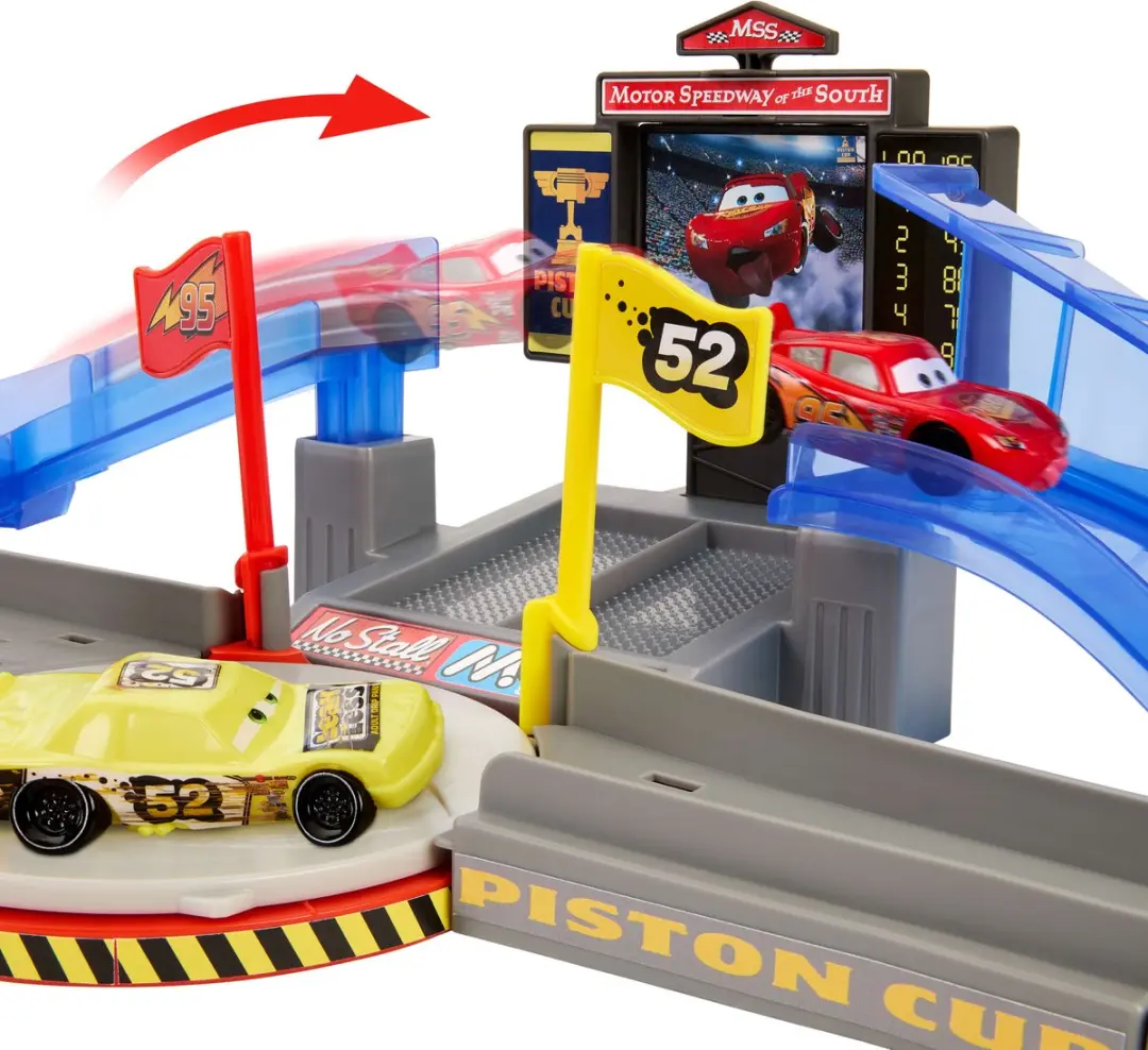 Mattel Disney Cars Piston Cup Stuntbaan Speelset JHL42 - Meerkleurig - afbeelding 6 van 6