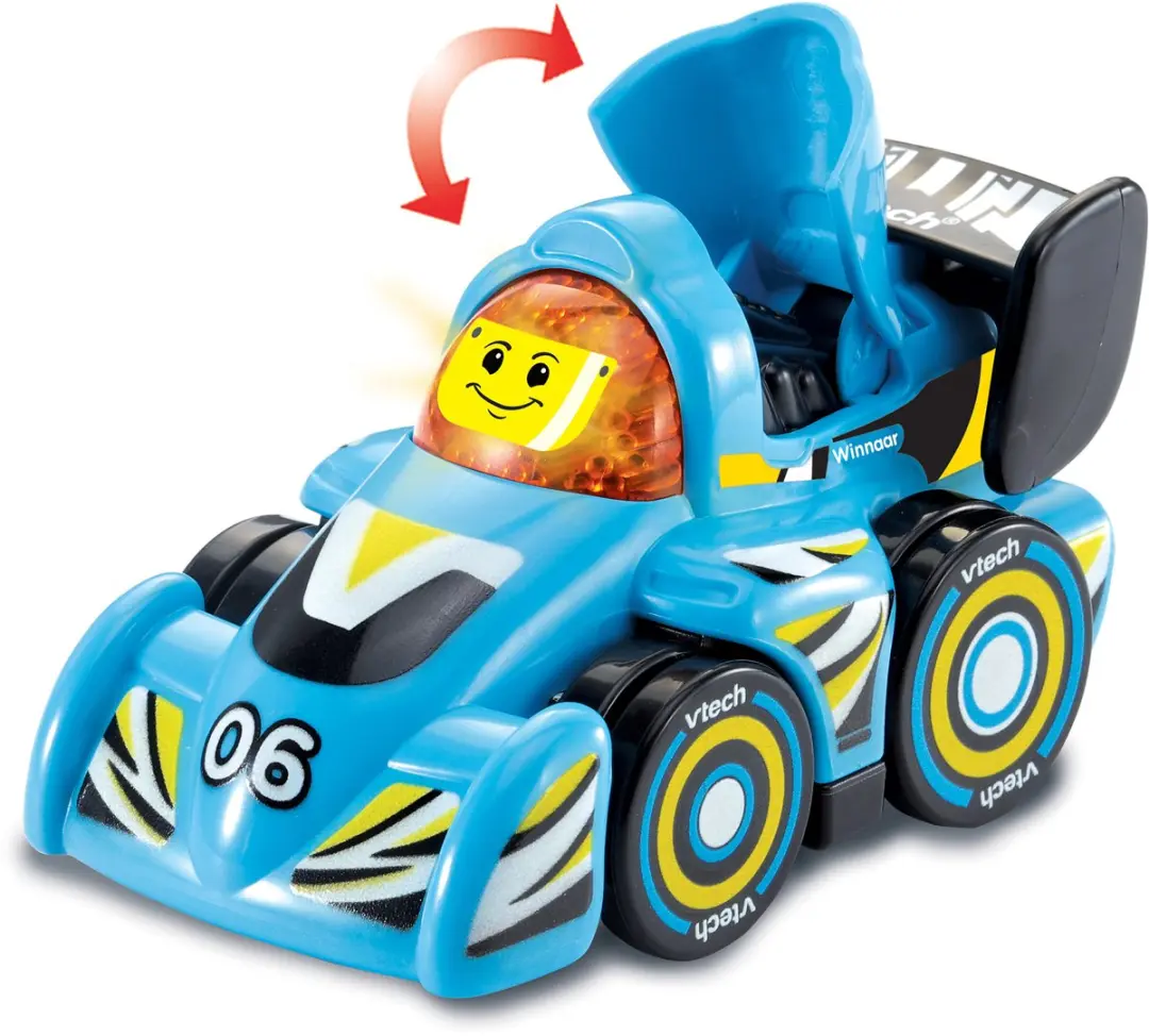VTech Toet Toet Auto's Willem Lichtblauw - 80-583652 - afbeelding 2 van 6