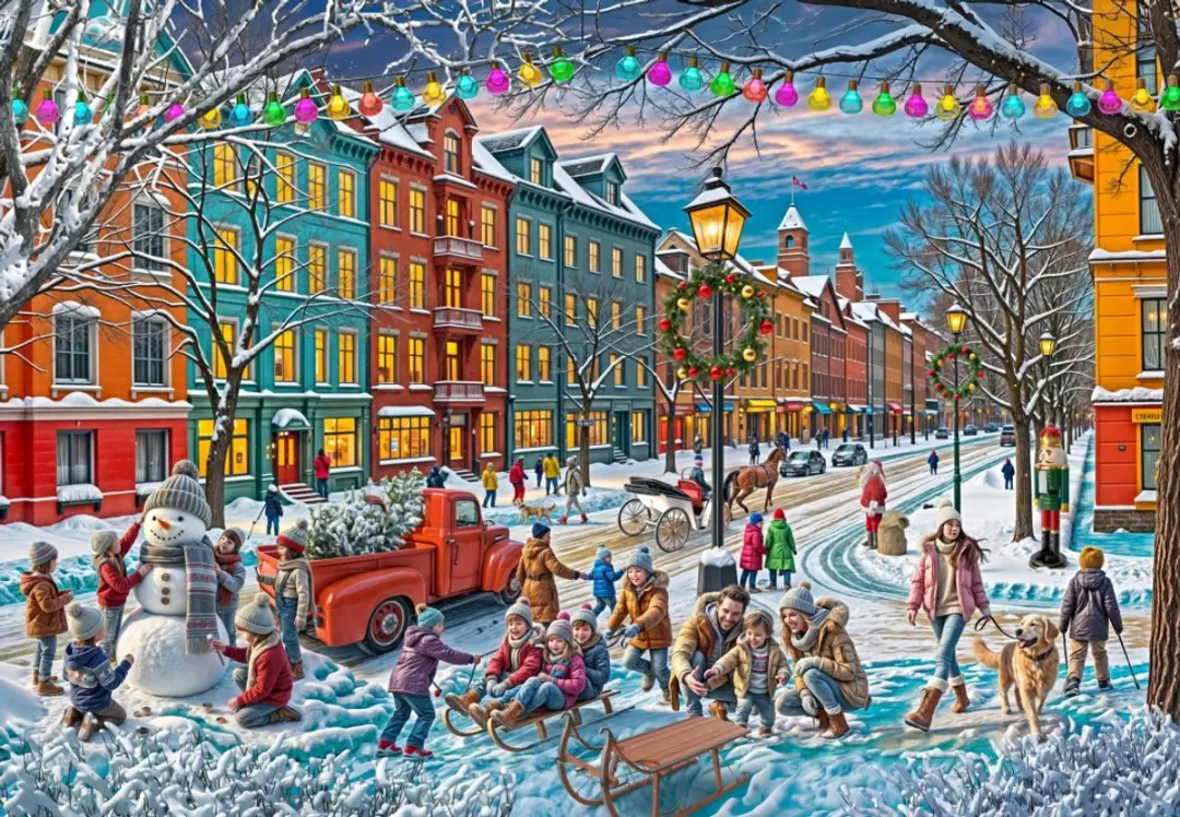 Bluebird Puzzle kerst puzzel Waiting for Christmas