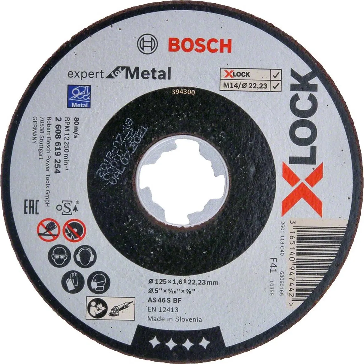 Bosch Professional Xlock Doorslijpschijf 125mm Metaal - 2608619254 - afbeelding 6 van 6