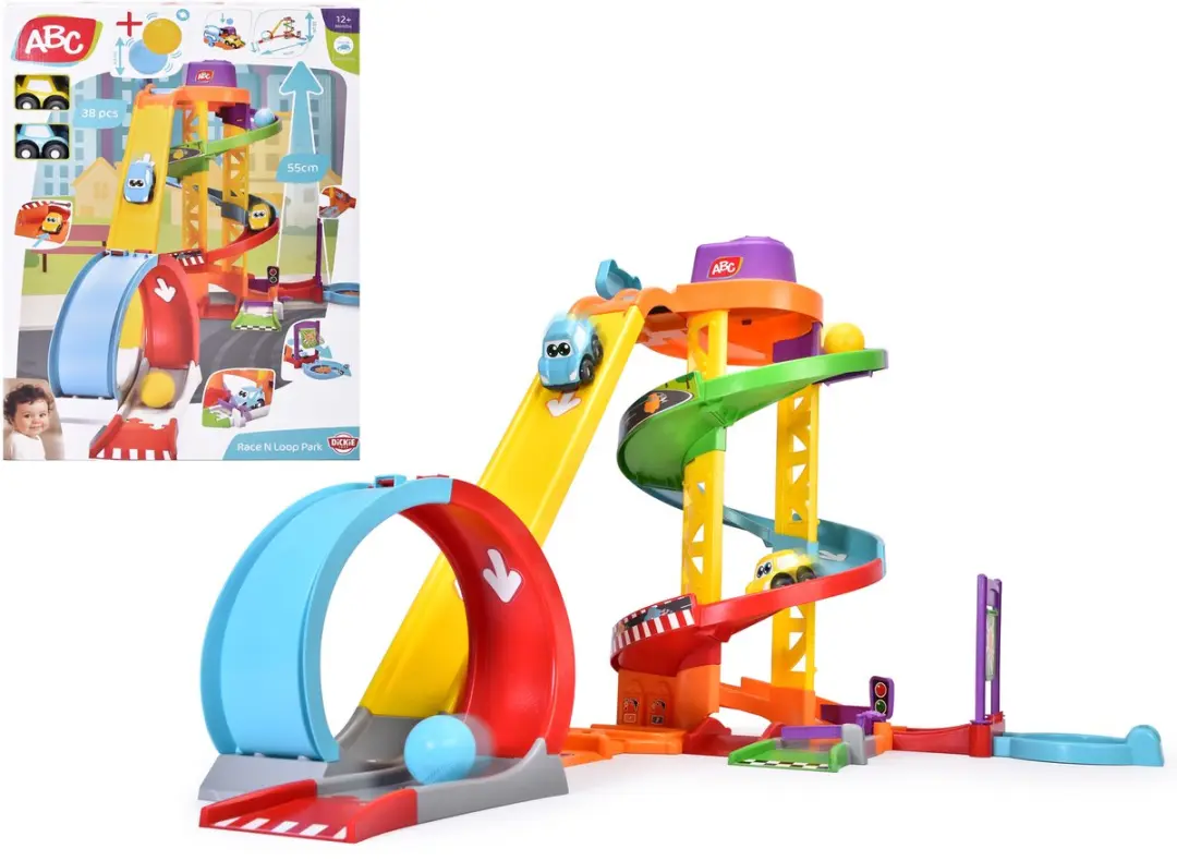 Dickie Racebaan ABC Speelset - 2 Auto's met Looping - afbeelding 3 van 5
