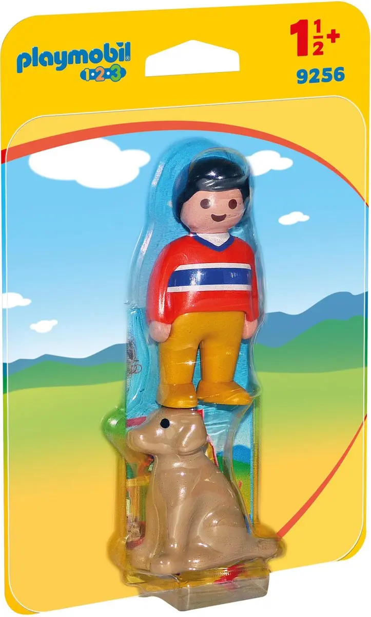 PLAYMOBIL 1.2.3 Man met hond