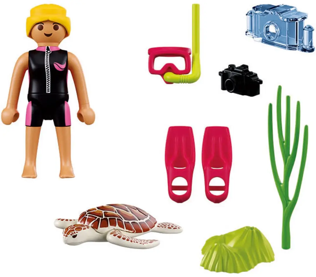 Playmobil Specials Duiker met Schildpad 72151 - Multi kleuren