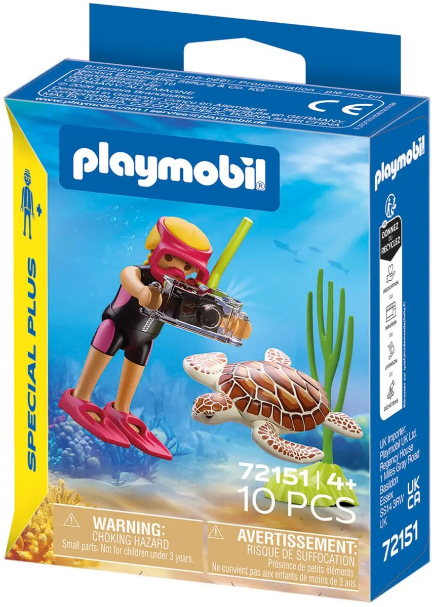 Playmobil Specials Duiker met Schildpad 72151 - Multi kleuren