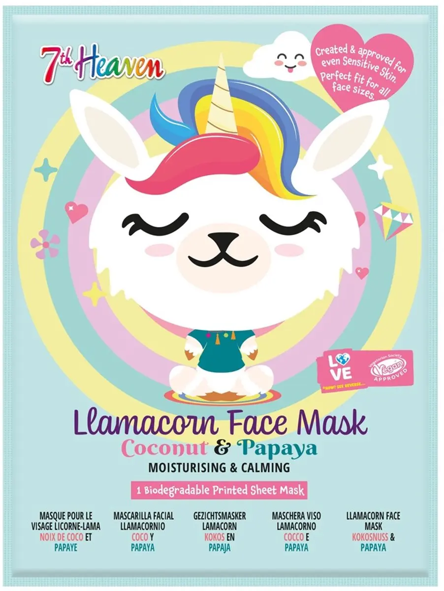Montagne Jeunesse 7Th Heaven Mask Llamacorn Coconut & Papaya (1 stuk)