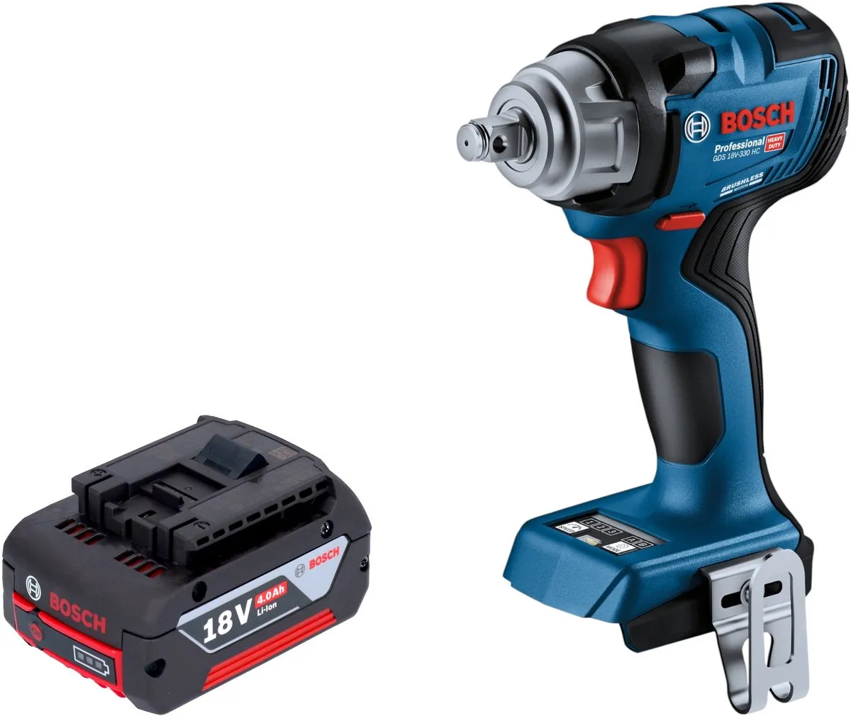 Bosch Professional GDS 18V-330 HC Accu-slagmoersleutel 330Nm