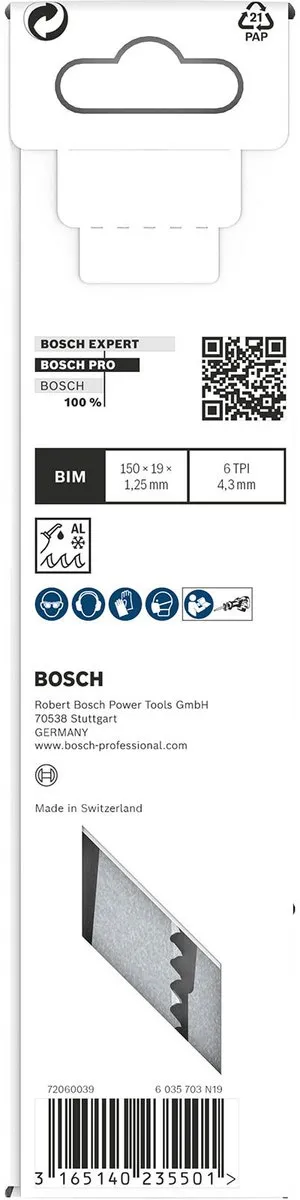 Bosch Professional REC S611DF 5 Zaagbladen - 150mm - o.a. Kunststof/Hout/Metaal