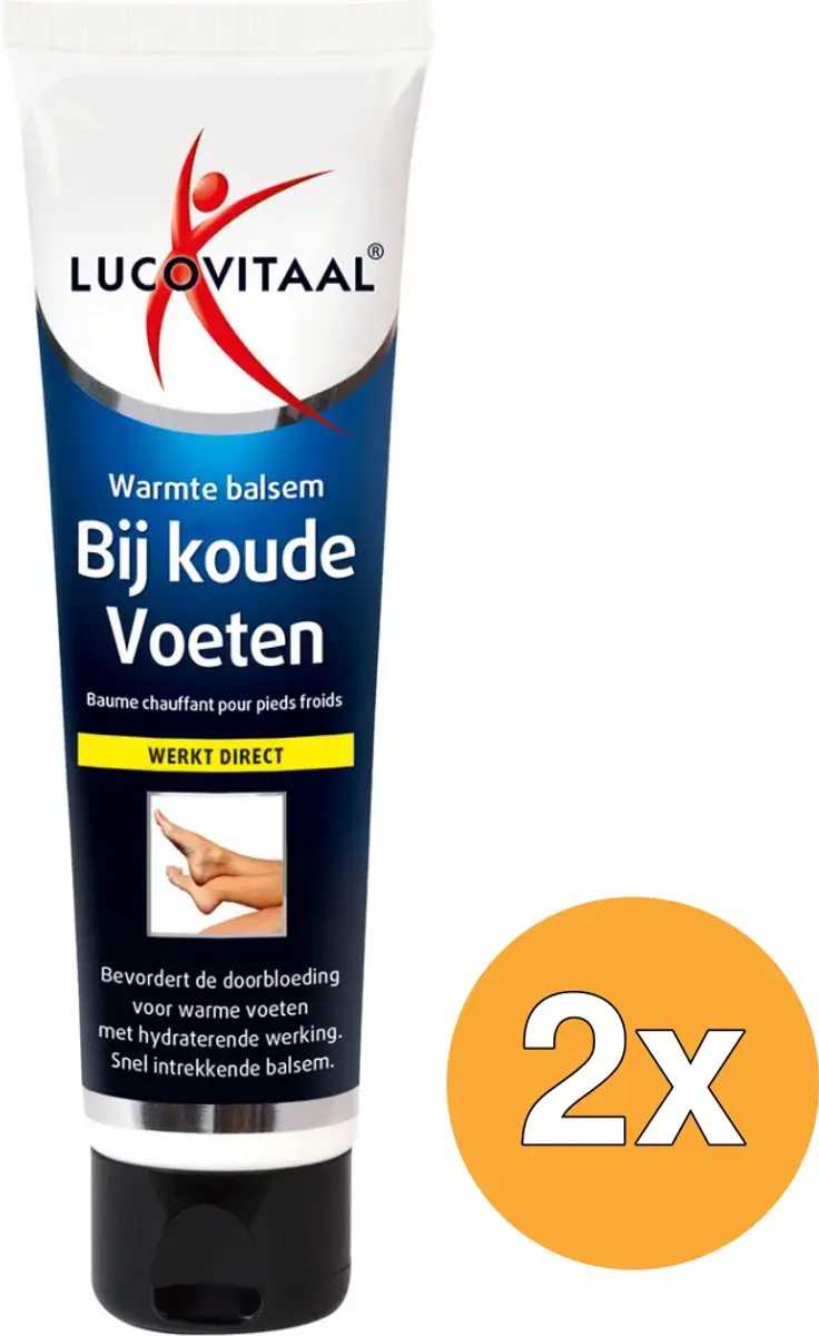2x Lucovitaal Voeten Warmte Balsem (75 ml)