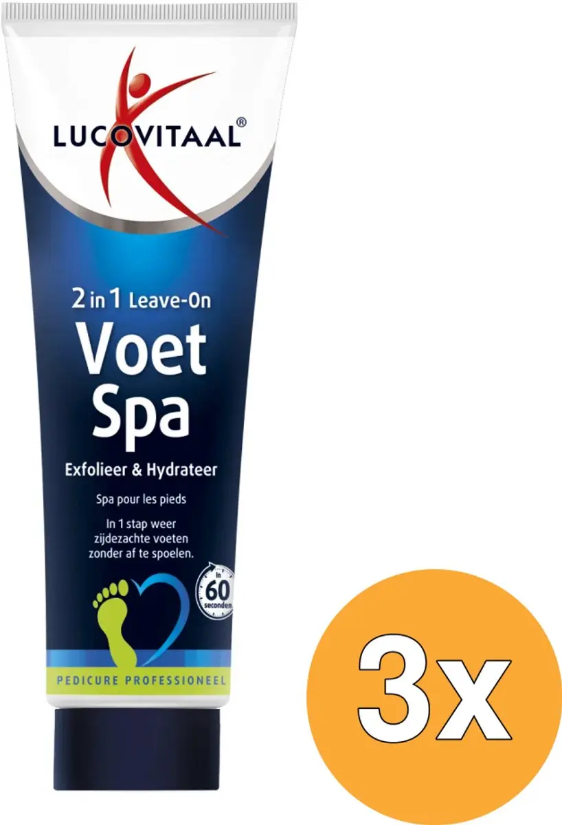 3x Lucovitaal Voetspa Exfolieer & Hydrateer (75 ml)