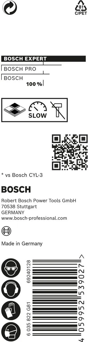 Bosch Professional CYL-9 MultiConstruction Boor 5,5mm x 50mm - 2608900609