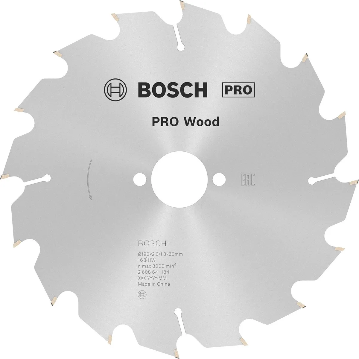 Bosch Professional CIRKZB OPT 190X30X2 16T Metaal Zaagblad