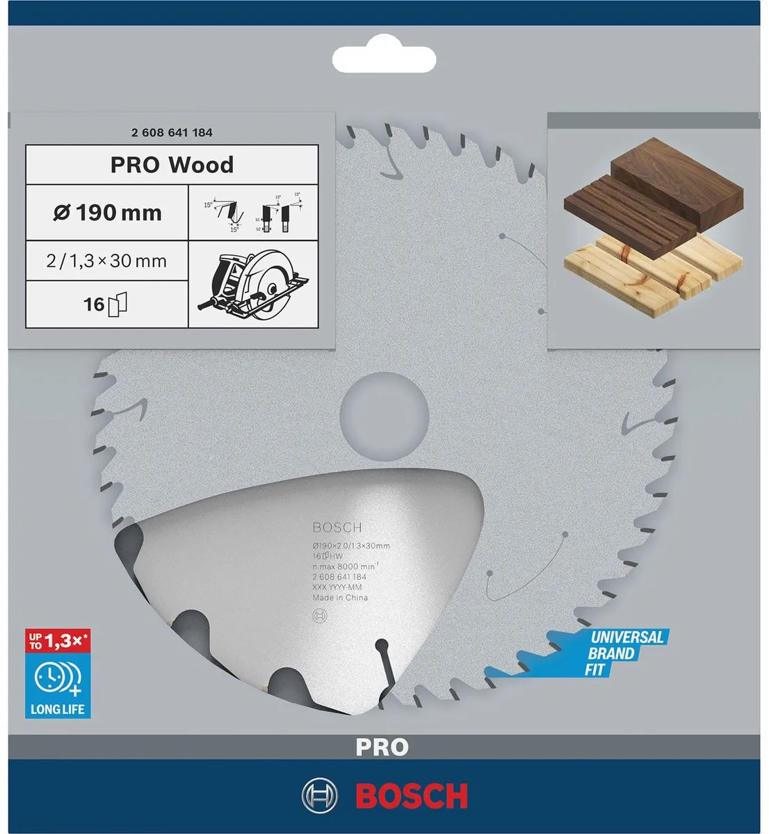 Bosch Professional CIRKZB OPT 190X30X2 16T Metaal Zaagblad