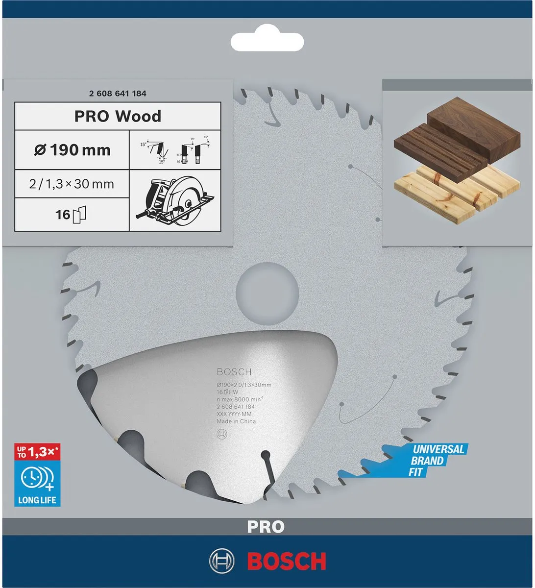 Bosch Professional CIRKZB OPT 190X30X2 16T Metaal Zaagblad